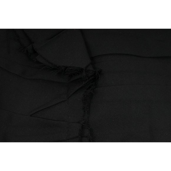 Saint Laurent YSL Black Embroidered Crystal Asymmetrical Short Skirt Size F38 - Picture 7 of 12